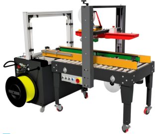 Online Taping And Strapping Machine